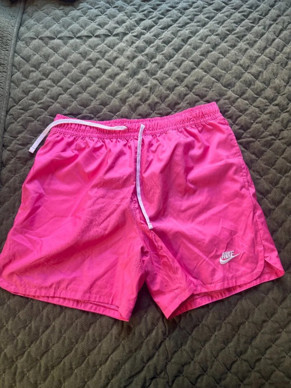 Pink Nike Swim Trunks
